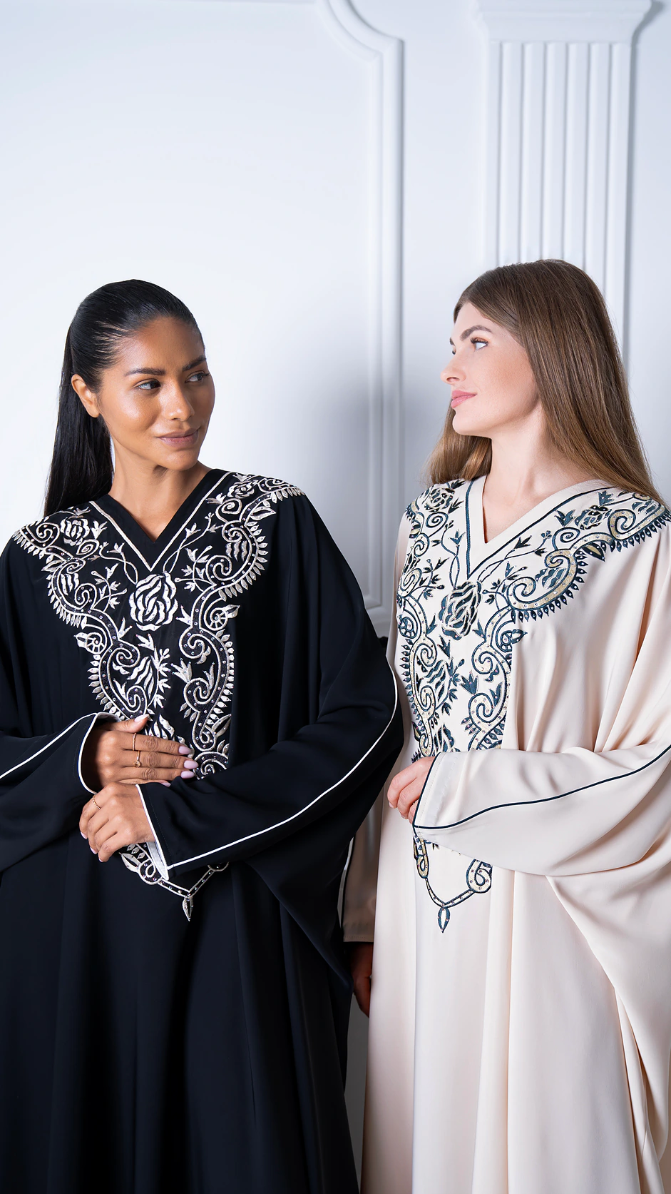 Embroidered Farasha Style Nida Abaya