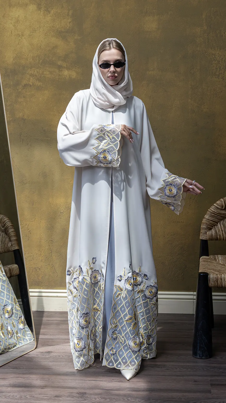 Computer Embroidery Nida Abaya