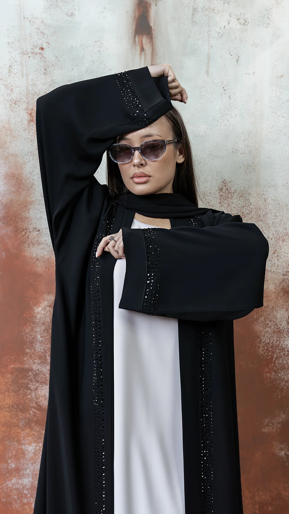 Nida Open Stone Abaya Nida Open Stone Abaya