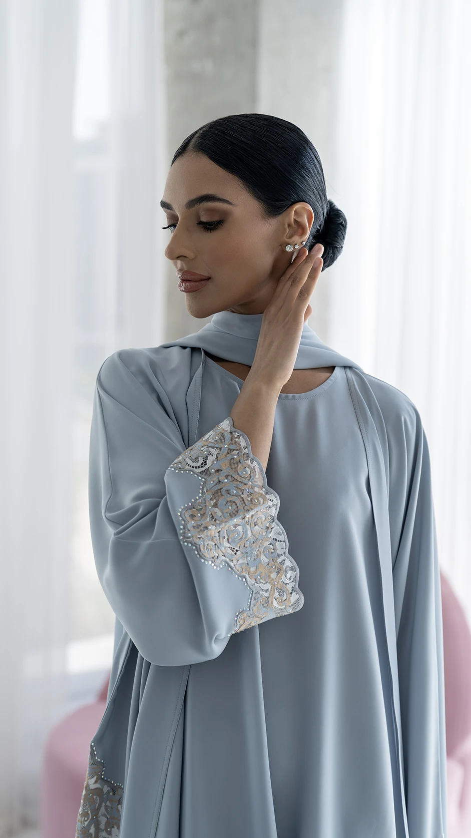 Laser Cut Stone Abaya Laser Cut Stone Abaya