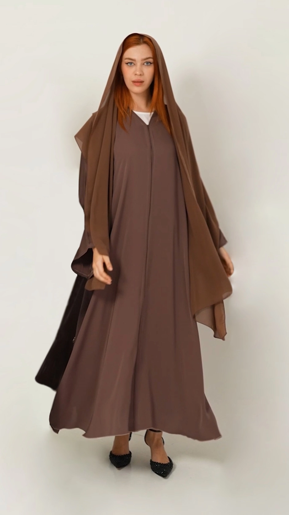 Colored Nida Plain Abaya Colored Nida Plain Abaya