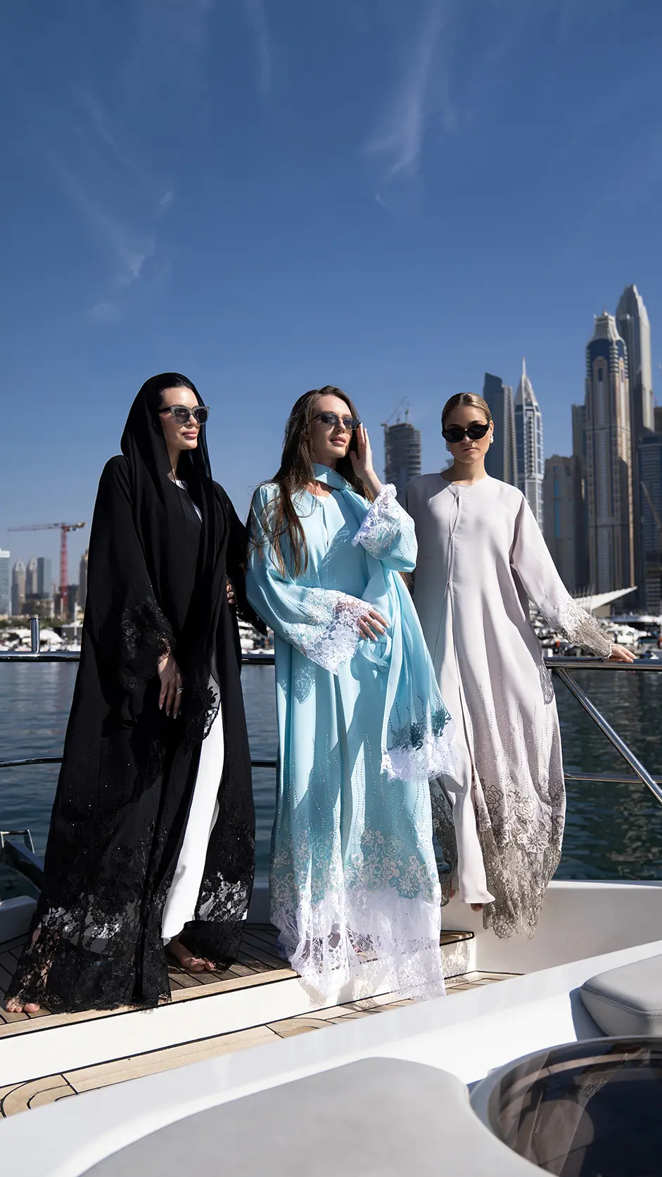 Lace Stone Embroidered Abaya