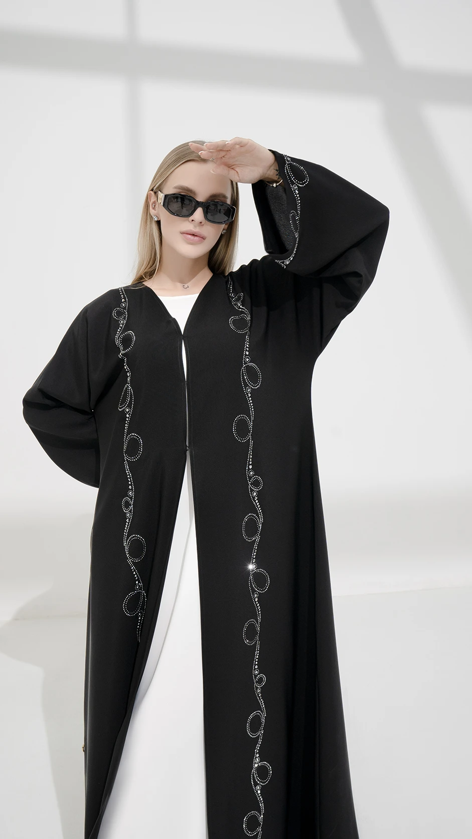 Luxury Black Stone Abaya