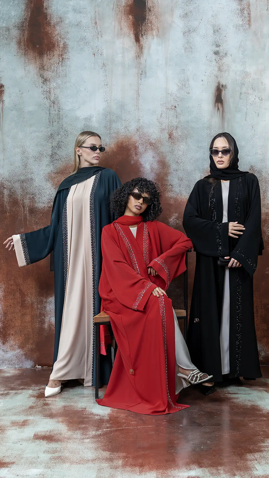 Nida Open Stone Abaya Nida Open Stone Abaya