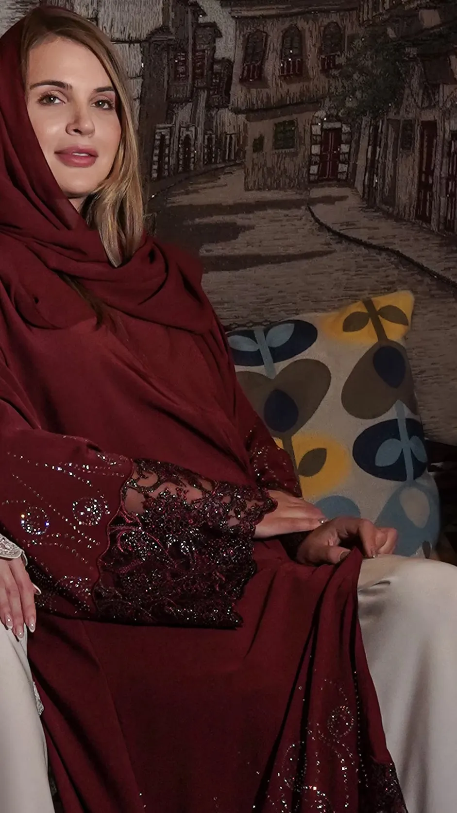 Premium Dantel Lace Embroidered Abaya with Stones Premium Dantel Lace Embroidered Abaya with Stones
