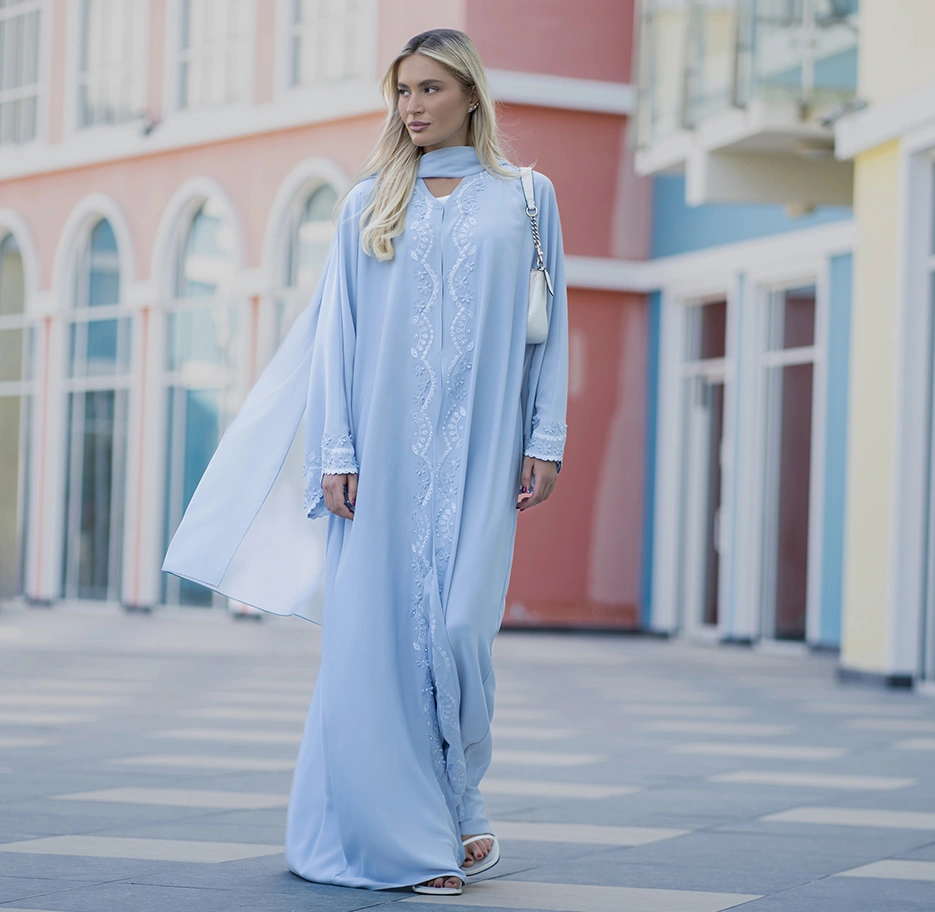Shop Embroidery Abaya Dress at Habayeb Dubai Online Store