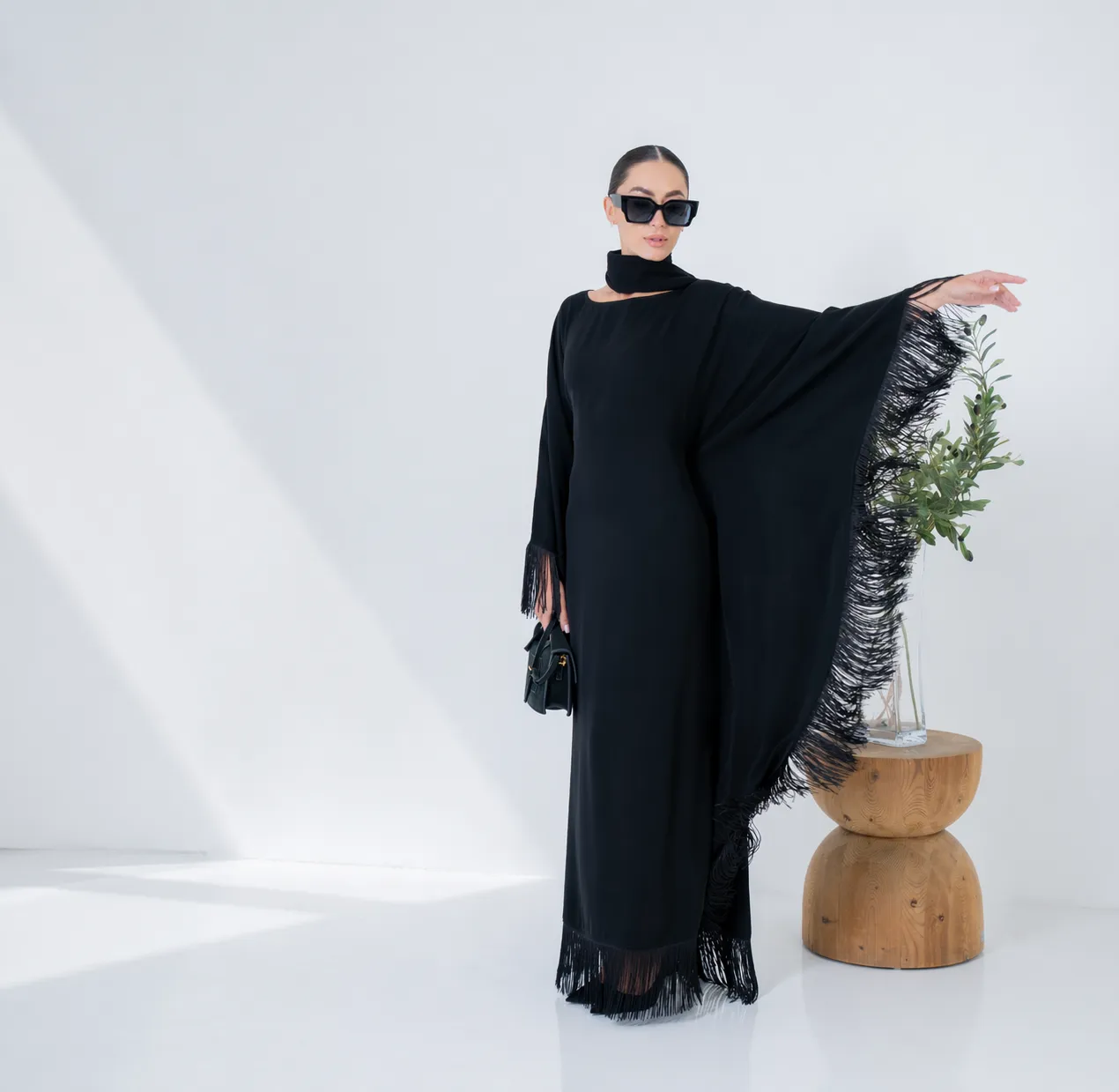 Shop Abaya Dress in Black at Habayeb Dubai Online Store