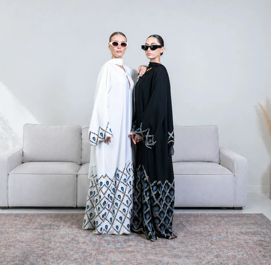 Shop Embroidery Abaya Dress at Habayeb Dubai Online Store