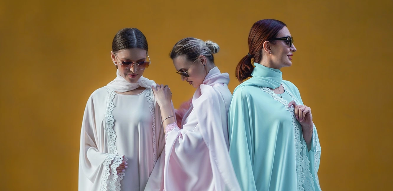  farasha abayas with lace embroidery 