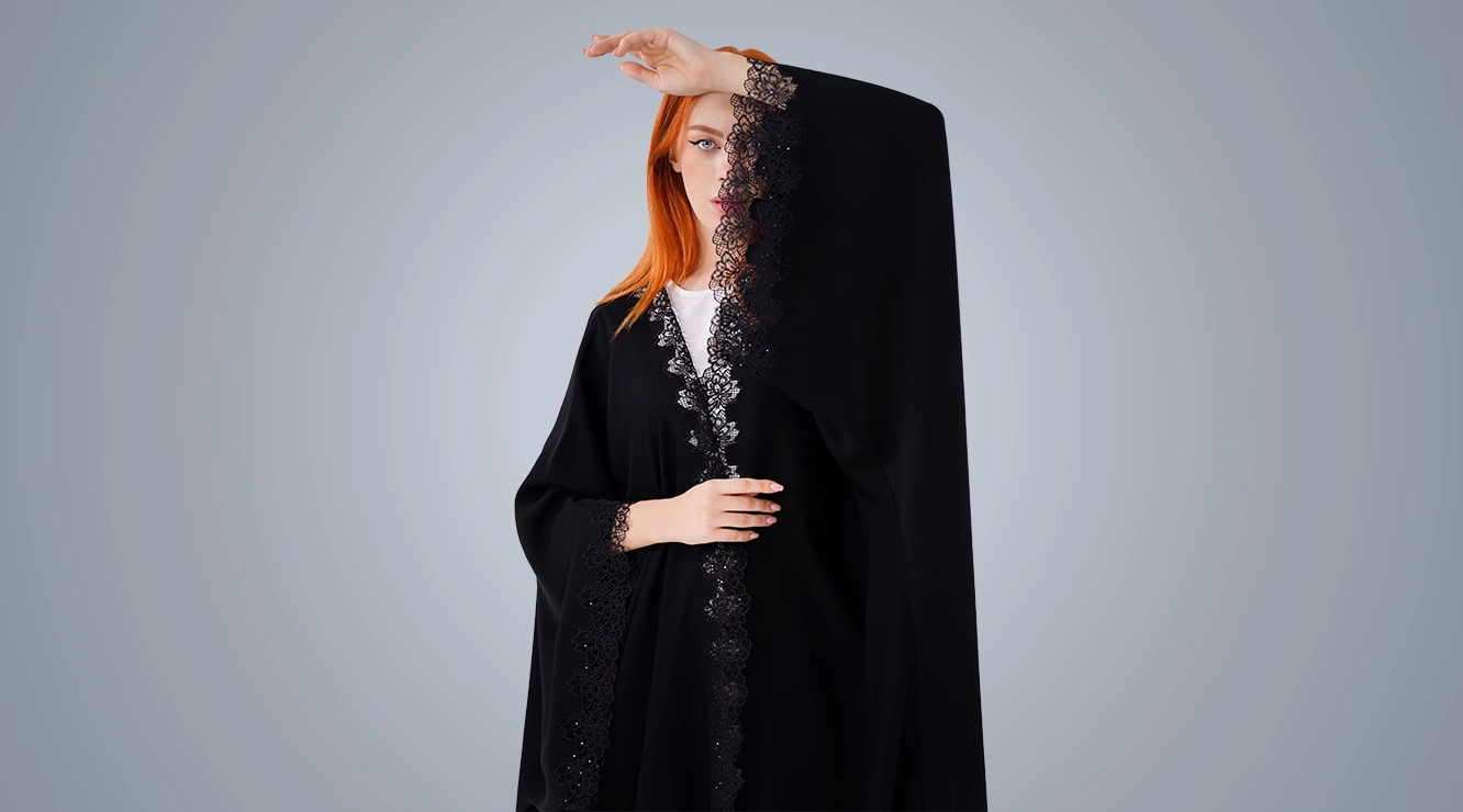 black abaya color and styling