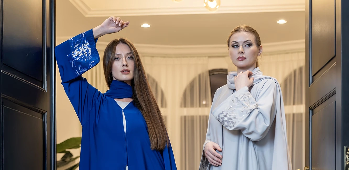 embroidery abayas adorned with stones