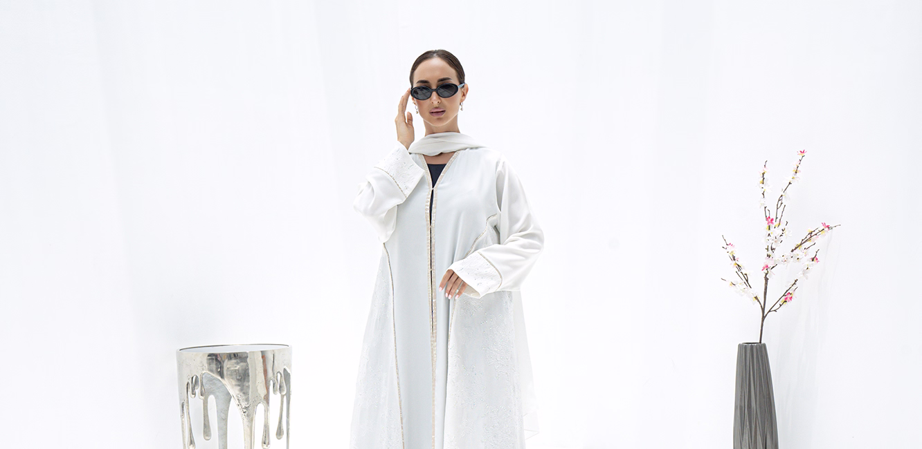 an abaya made from viscose fabric