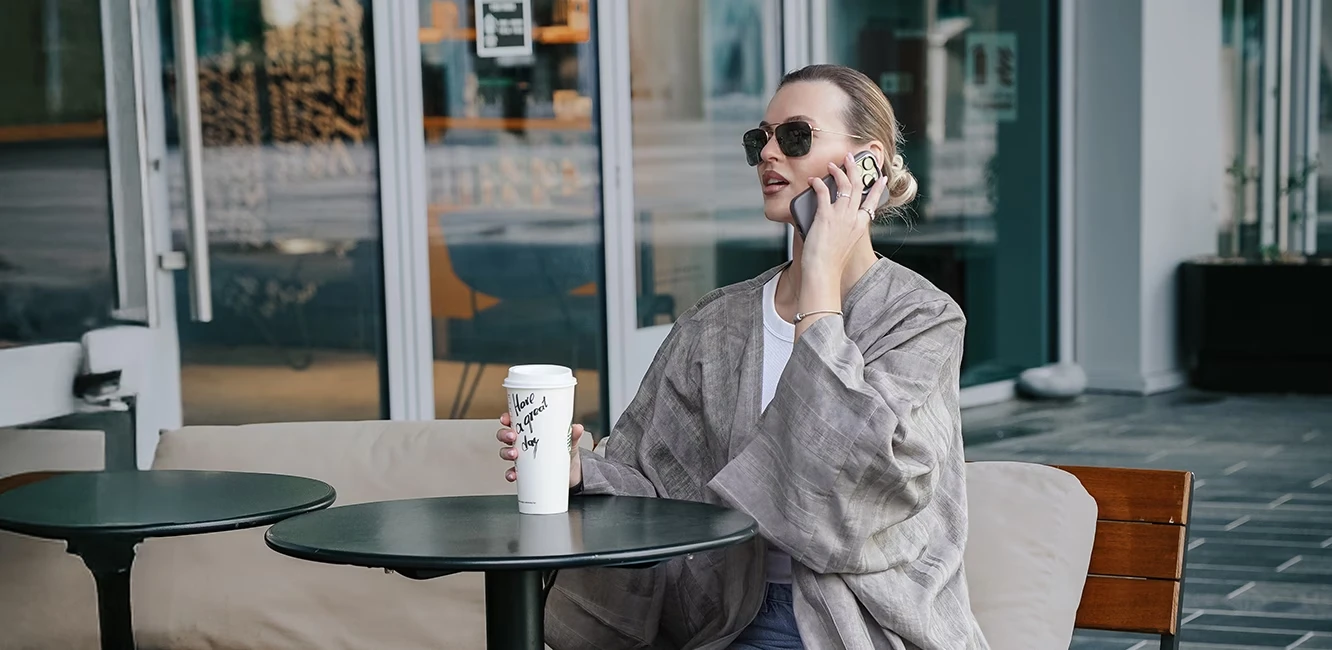 an open abaya made from linen fabric