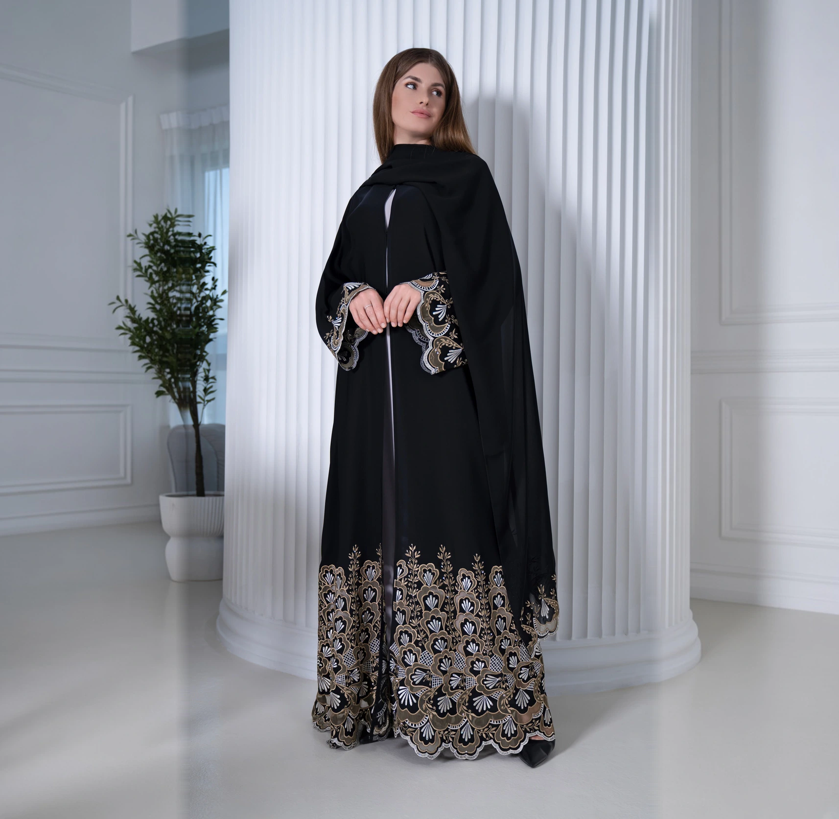 Shop Abaya Dress in Black at Habayeb Dubai Online Store